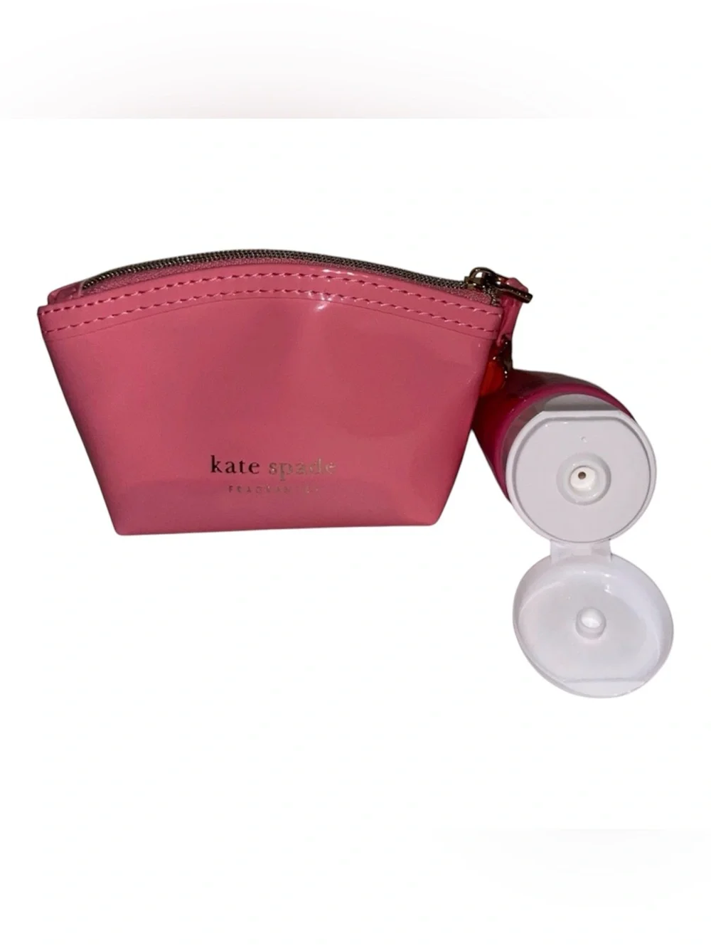 kate spade Pink Body Lotion with Light Pink Pouch